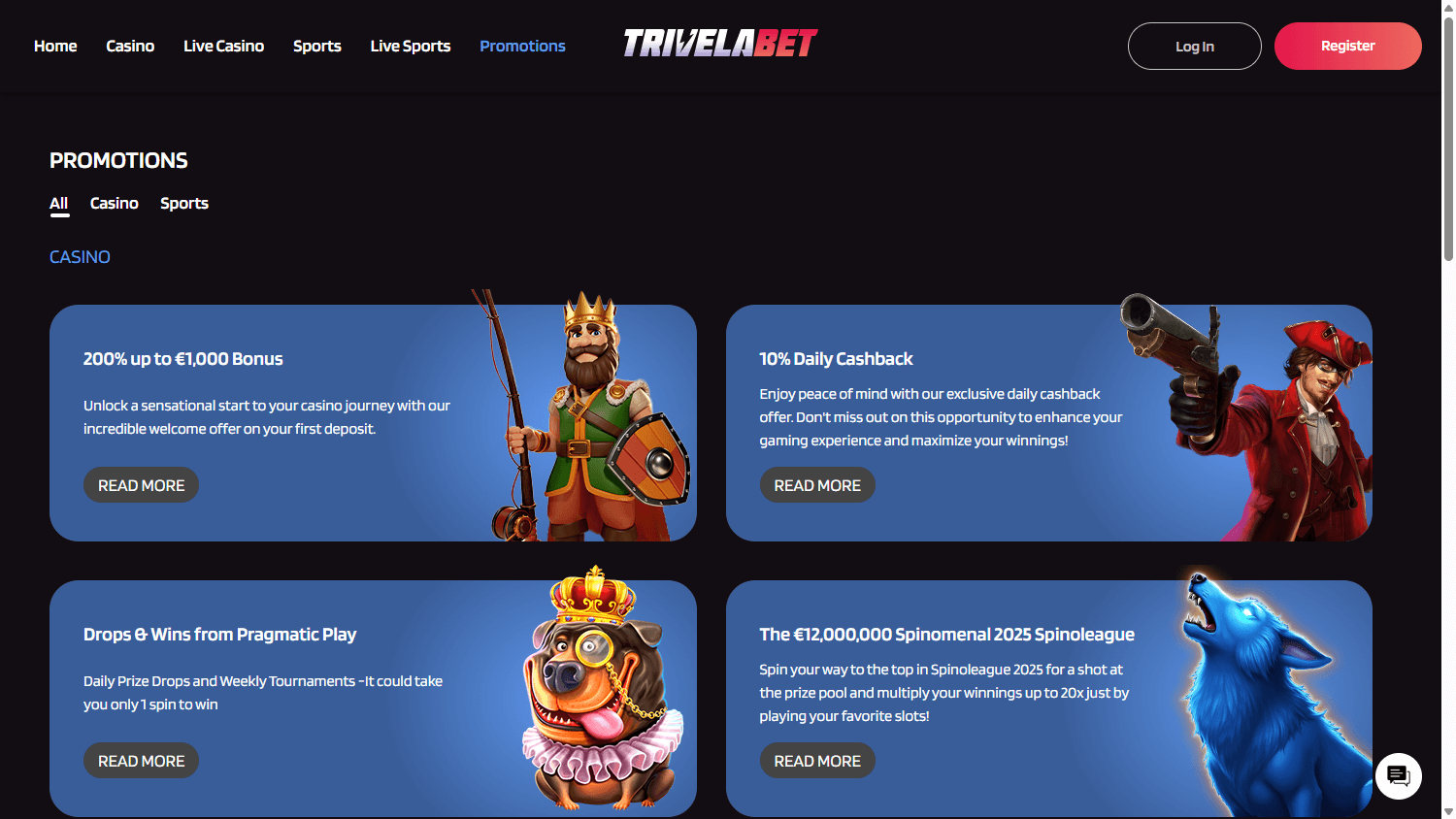 Boost Je Spel bij Trivelabet Casino: Bonussen & Codes 2026 image 3